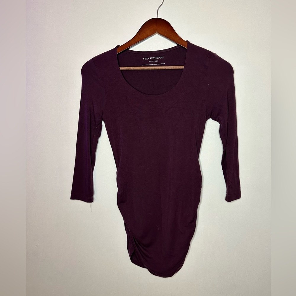 A Pea in the Pod Dark Purple Long Sleeve